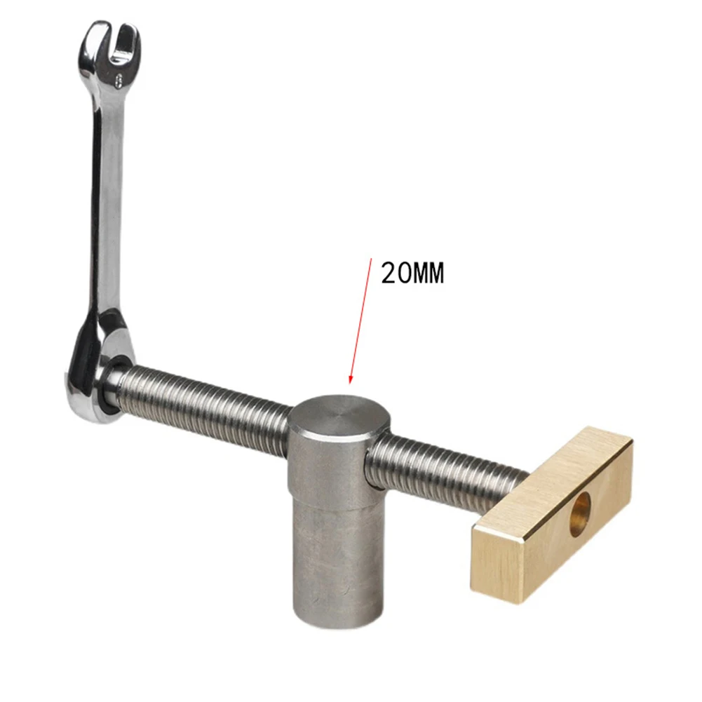 Woodworking Bench stopper Brake Inserts  Quick Clamping Mechanism  Stainless Steel and Brass Construction  1920mm