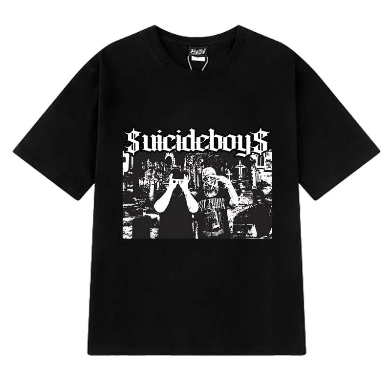 

Vintage suicideboys G59 Hip Hop Graphic T shirts 2024 Men Women Oversized streetwear Unisex 100% Cotton short sleeve T-shirt