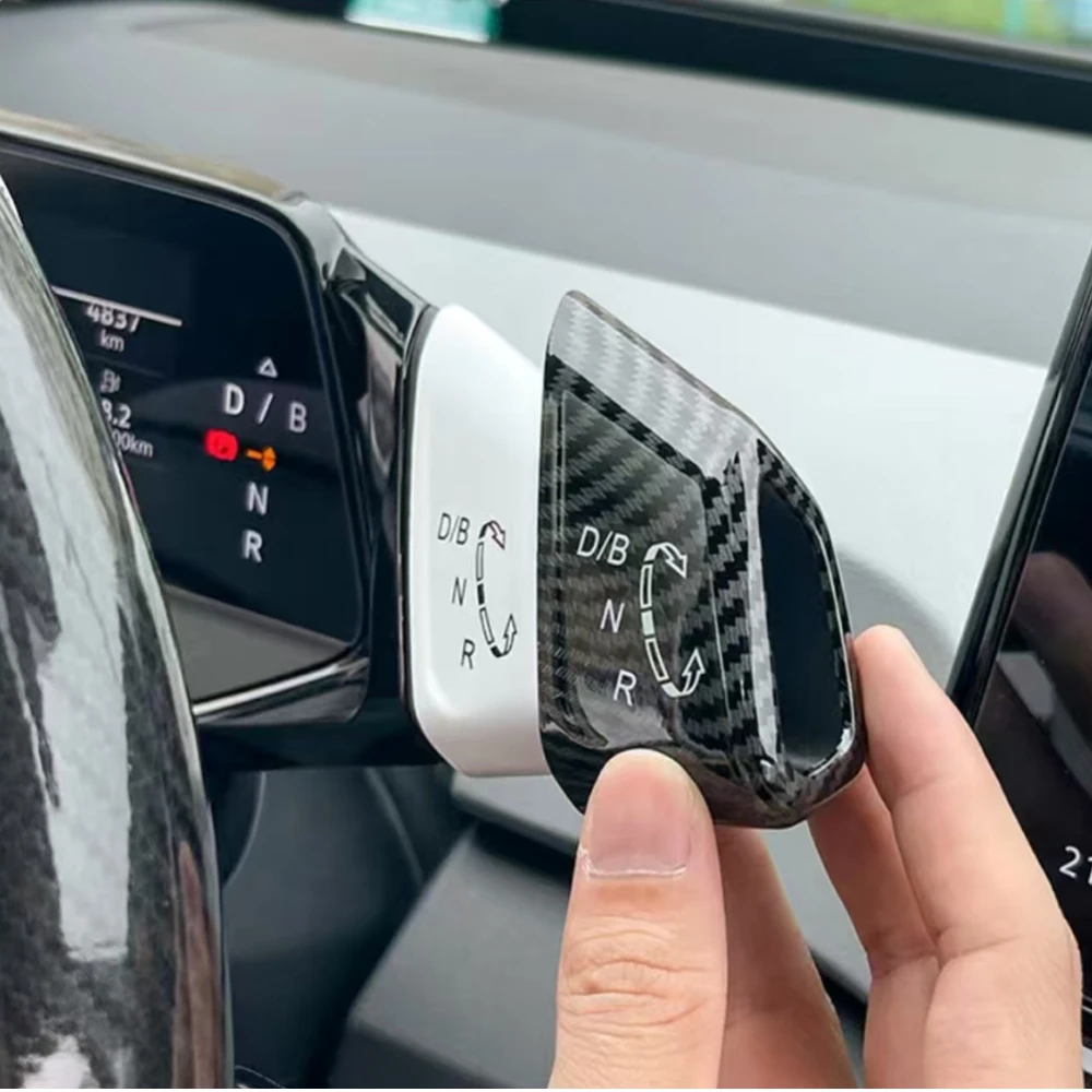 ل VW Volkswagen ID3 ID4 ID6 ID.3 ID.4 CROZZ عجلة توجيه سيارة ممسحة مقبض غطاء التحول ملصق مزخرفة الملحقات #3