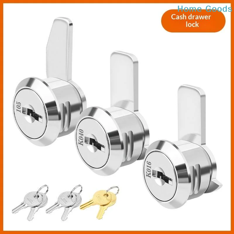 Zinc Alloy Cash Register Mailbox Lock Drawer Lock With 2 Keys Cabinet Lock For Storage Cabinets Lockers Hardware Accessory