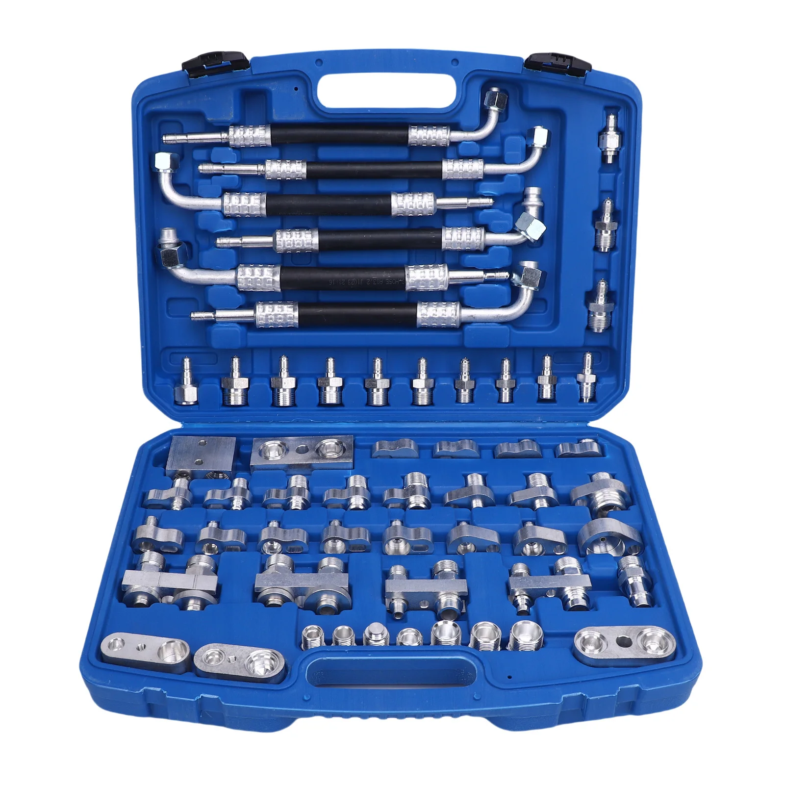 56pcs Brass Car Truck Auto AC Leak Test Kit - Air Conditioning Leak Detection & Repair Tool Set