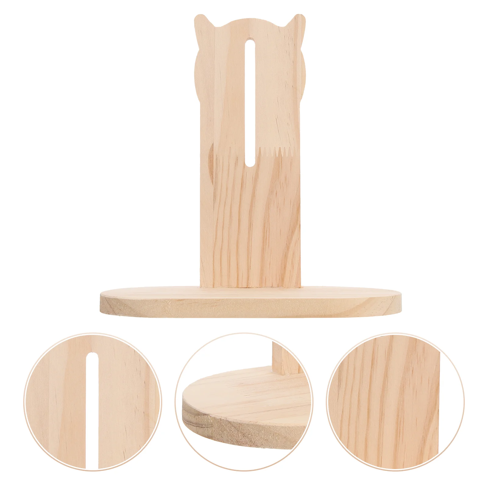 

Hamster Running Wheel Rack Small Pet Holder Runner Base Storage for Toy Wooden Mute Design Animal Exercise Stand Rotating