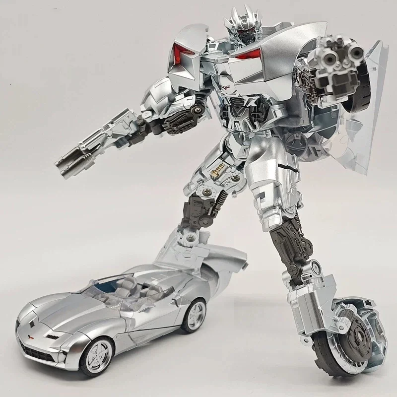 Robot Transformable de 16 cm HP-01 War Dancer, Figura de Acción Sideswipe con Pintura Detallada, Corvette Assassin, Auto Deportivo Deformable, Juguete