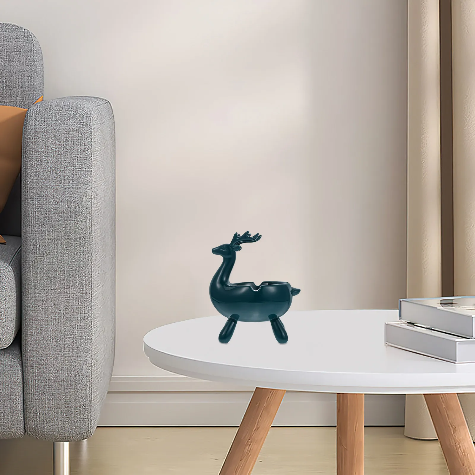 

Керамическая шкатулка для хранения в форме оленя, 1 шт., милое украшение для рабочего стола, дома, для ювелирных изделий, колец, монет, для ванной, гостиной, отеля, идея для подарка