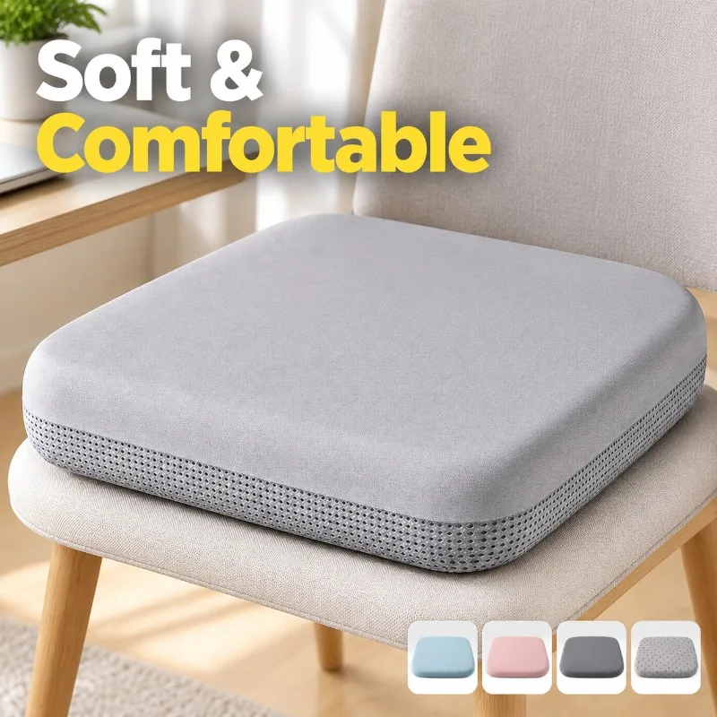 Sponge Household Seat Cushion Soft Thickened Multi‑Season Universal Cool Sitting‑Pad Versatile Automobile Chair Mat Comfort