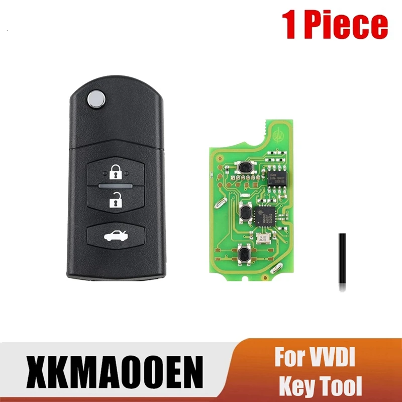 1 Piece For Xhorse XKMA00EN Car Wire Remote Key For Mazda Flip 3 Buttons English Version VVDI Key Tool