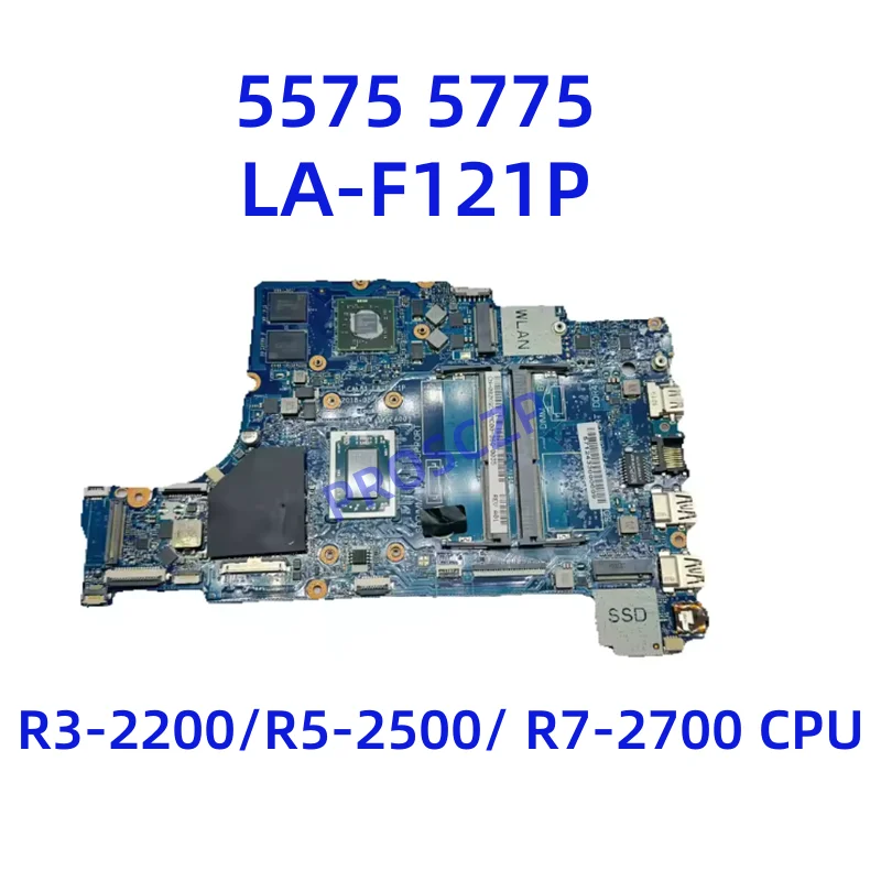 

CAL51 LA-F121P For DELL Inspiron 5575 5775 Notebook Mainboard R3 R5 R7 Laptop Motherboard