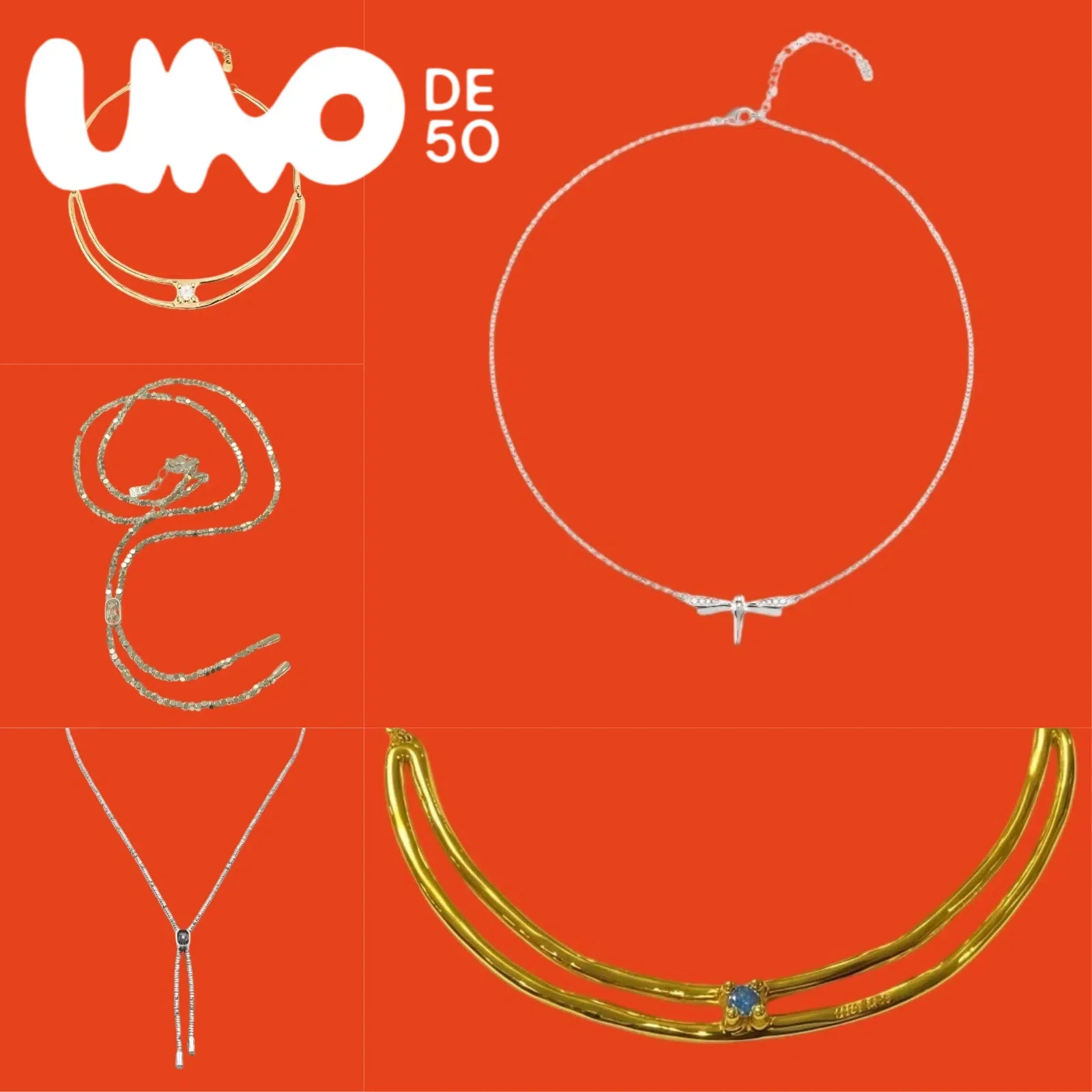 

2025 New UNOde50 Necklace 24K Gold & Silver Plated, Luxury Fashion Jewelry, Elegant & Stylish, Best Price