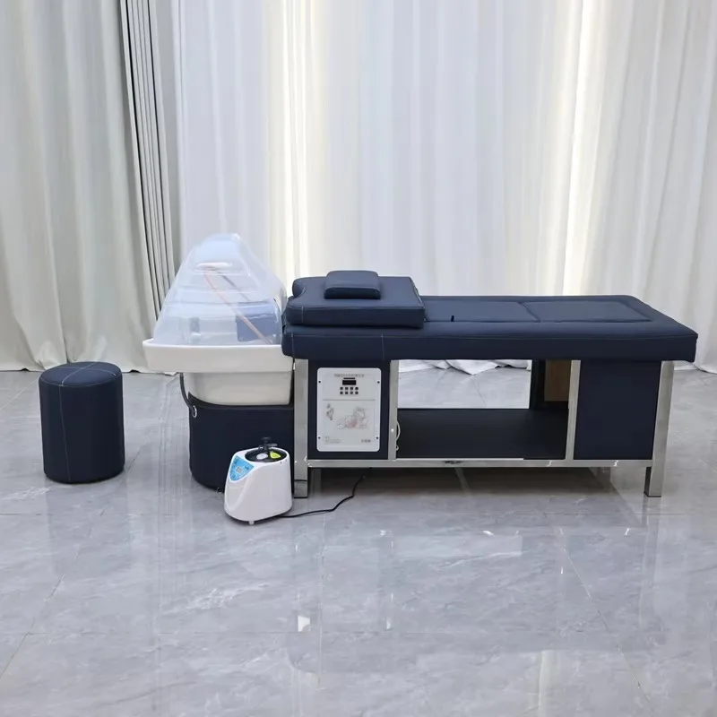 Thai Style Hair Wash Bed for Salons Barber Shops Moxibustion Massage Bed Massage Therapy Thai Head Spa Shampoo Bed for Salon