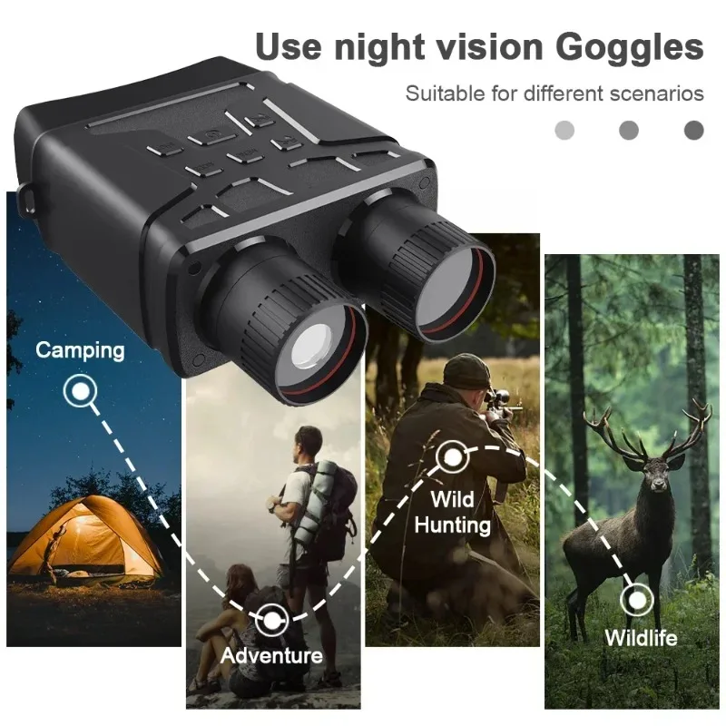 1080p FHD Digital Binoculars,Night Vision Goggles Day&Night Observation Telescopes Outdoor Travel Hunting Camping Surveillance