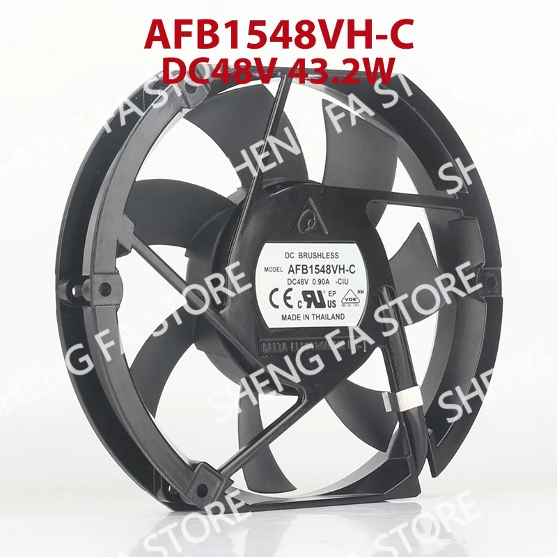 AFB1548VH-C axial flow converter ball bearing silent New Delta 5V 12V 24V DC 48V 0.90A AC EC 17225 172X150X25MM 17CM cooling fan
