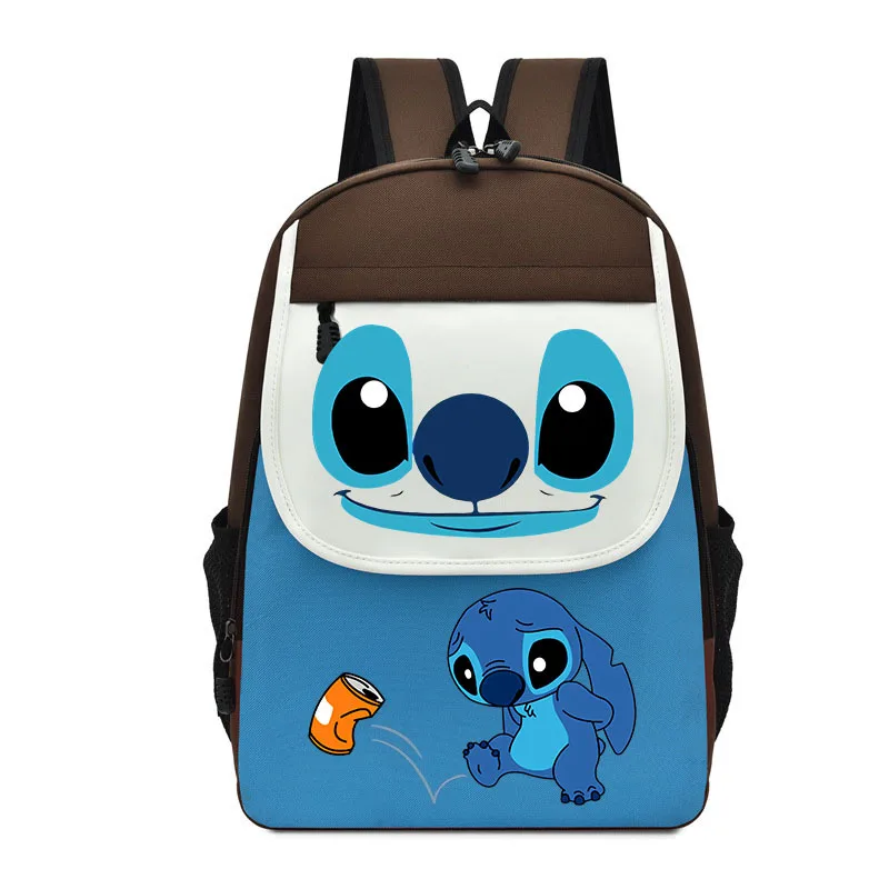 Disney-Lilo e Stitch Anime Mochila, Bolsa de Armazenamento de Viagem Feminina, Mochilas para Adolescentes, Moda Portátil para Meninas