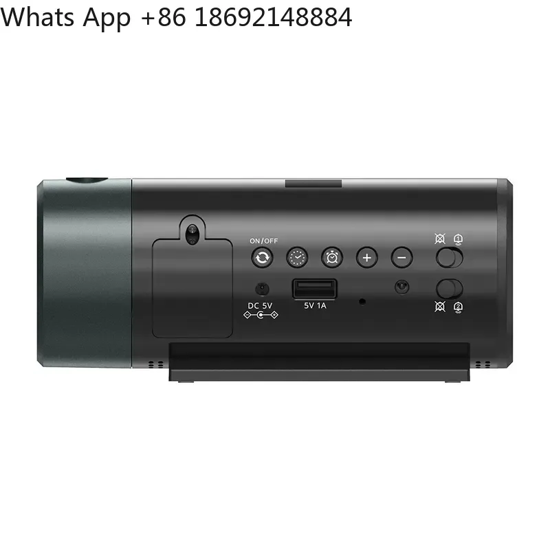 Projection Clock with USB Charging Dual Alarm and Time Temperature Display