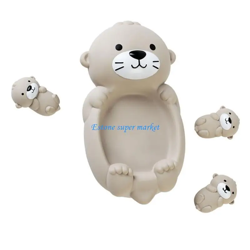 

090B Набор игрушек для ванны «Выдры» для малышей. Захватывающие и безопасные водные забавы. Плавающее животное для младенцев, в