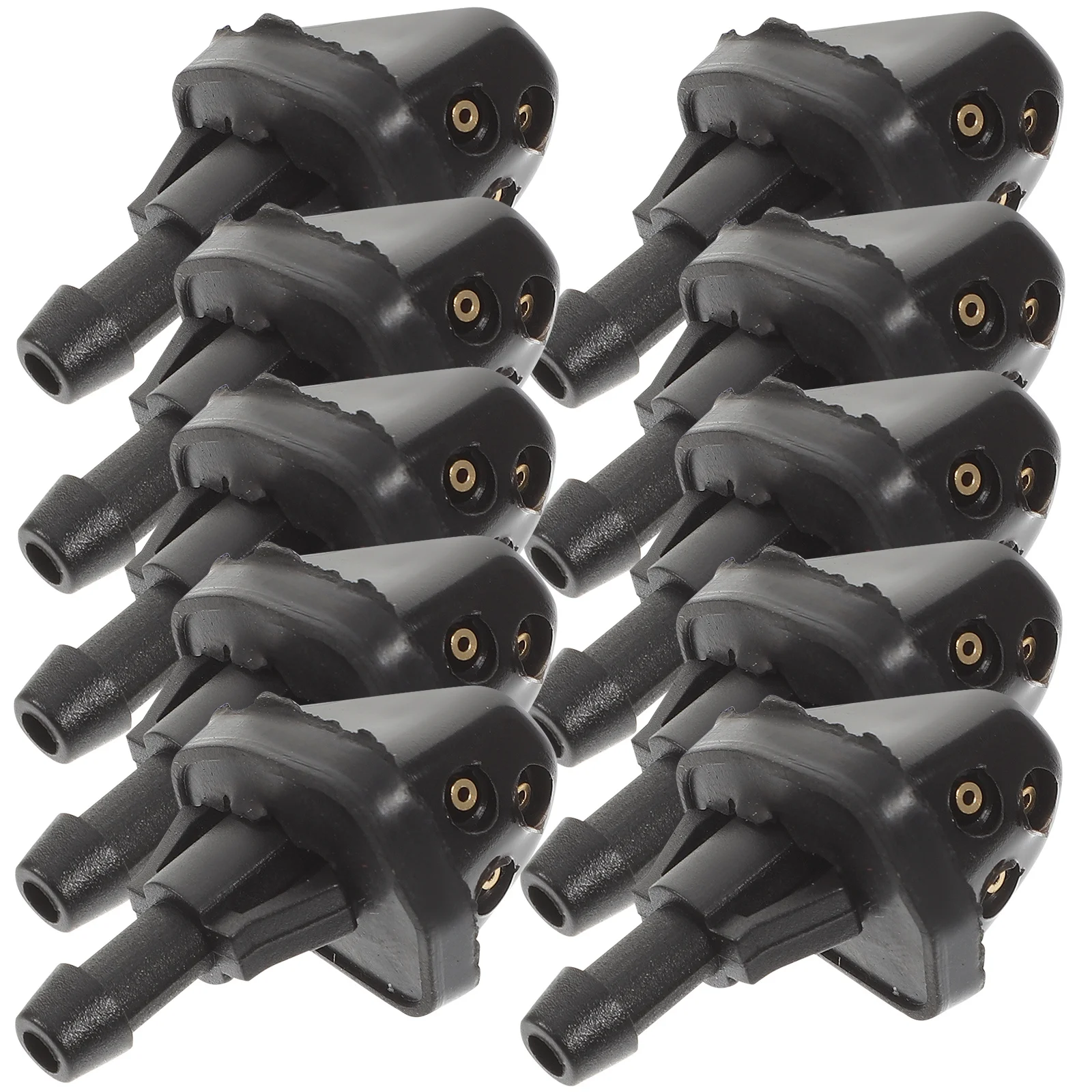 

10Pcs Car Windshield Washer Nozzle High Durability ABS Copper Replacement for Windshield Spray Auto Wiper Nozzles Window Washer