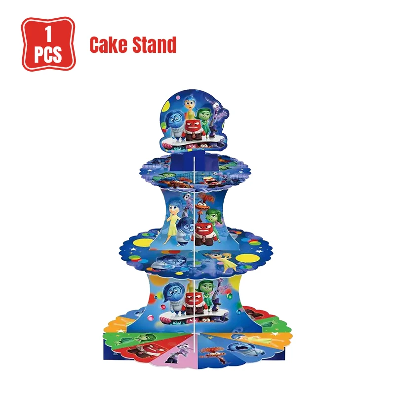 Inside Out 2 Birthday Party Decorations Disposable Tableware Balloons Cake Decor Riley Party Supplies Children\'s Birthday Gift
