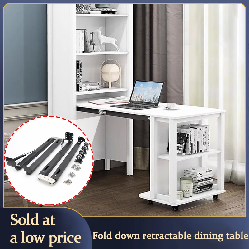 Folding Table Hardware Accessories Multifunctional Retractable Desk Cabinet Guide Rail Invisible Furniture Connector