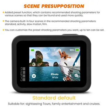 GoPro Hero 8 Black 穩定 4K 影片 12MP 照片 便攜式 1080p 直播 摩托車和滑雪運動 GoPro 相機 10 最佳銷售 GoPro8 - №1