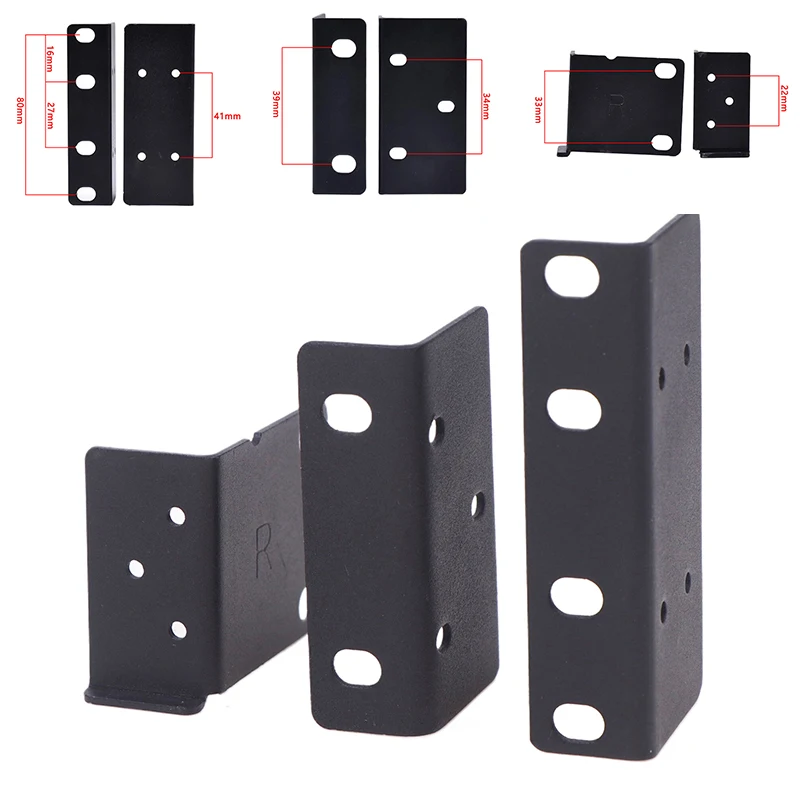 2PCS Hard Disk Video Recorder Hanging Headphone Rack Ears Bolts Rack Mount Bracket Kit For 1U/1.5U/2U NVR Network Video Recorder