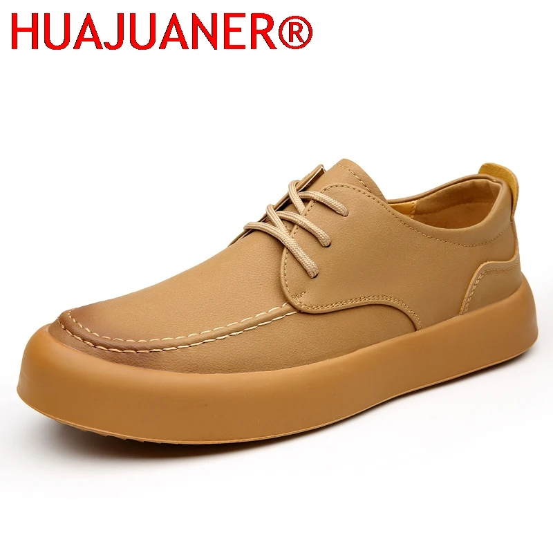 

Осенние мужские повседневные туфли-броги из натуральной кожи, рабочие ботинки, деловые повседневные кроссовки, персонализированная модная обувь