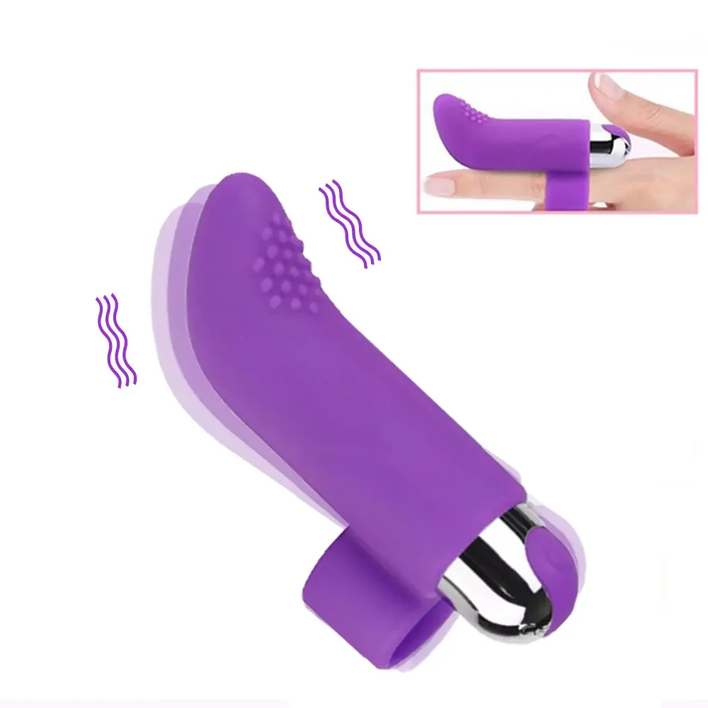 USB Charging Finger Vibrator 10 Speed Clitoris Dildo Stimulation Silicone Sex Toys For Women Massage Vibrating Adult Sex Product