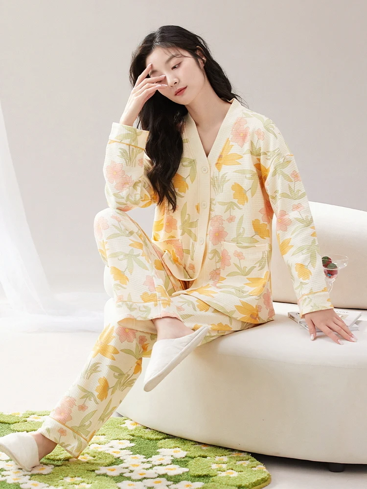 Warm Pajamas Women\'s Home Clothes Clothing Underwear for Hot Girls Sets Plus Size Matching Korean Reviews Many