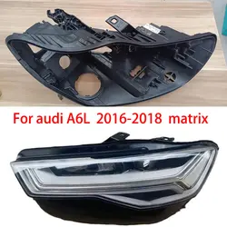 For Audi A6L C7 PA matrix 2016-2018 Headlight  Shell Base Black Light Light Box Headlight Bottom Shell Headlight Repair Parts