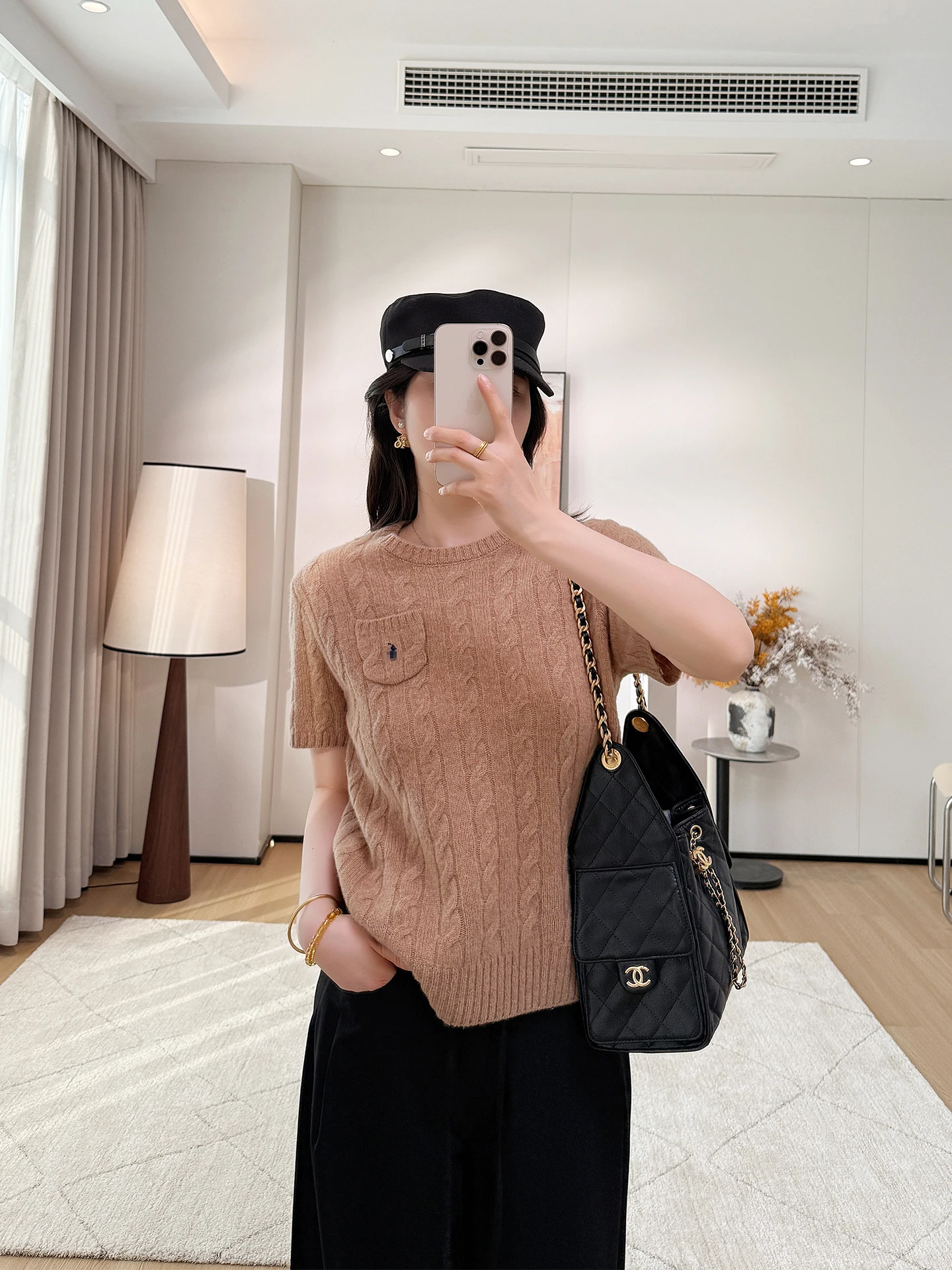 

Women's Camere Wool ort Sve Knitted Sweater round Ne Slim Fit oulder Straight Tube Casual Sle T-irt