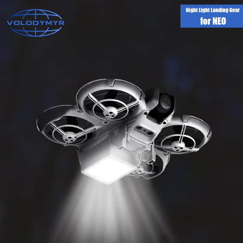 

VOLODYMYR LED Landing Gear Night Flight Light for DJI NEO Lightweight Luminous Tripod Leg Rechargeable Drone Accessories
