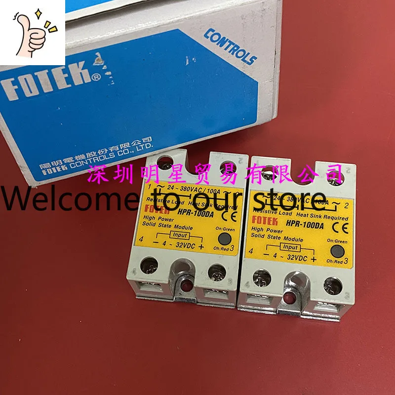 Original And Genuine Taiwan Yangming FOTEK Solid State Relay HPR-100DA Fake One Penalty Ten
