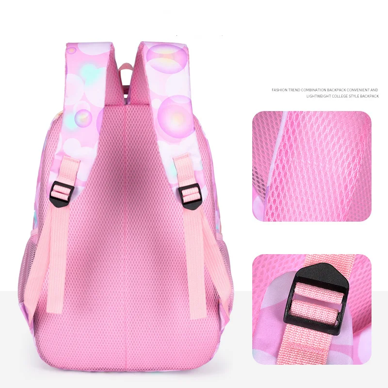 3 Pcs Kids School Backpcak Children School Bags Set Girls Primary Backpack with Lunch Bag Schoolbag Book Bag Kids Mochilas