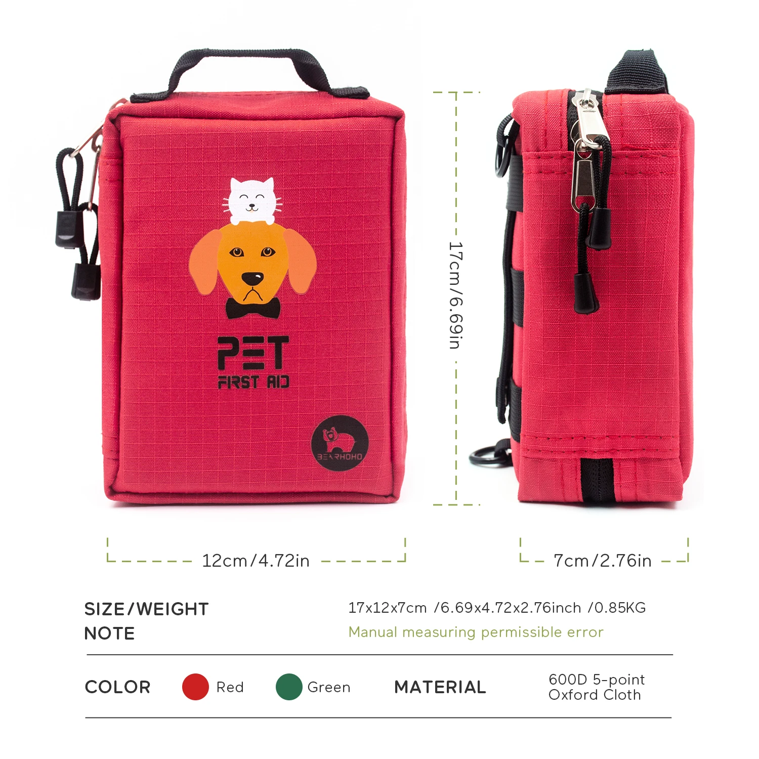 Imagem -02 - Pet Emergency First Aid Kit Case Médico Cuidados com Trauma Portátil Molle Bolsa para Treinamento Caminhadas Camping Caça Completo 160 Pcs