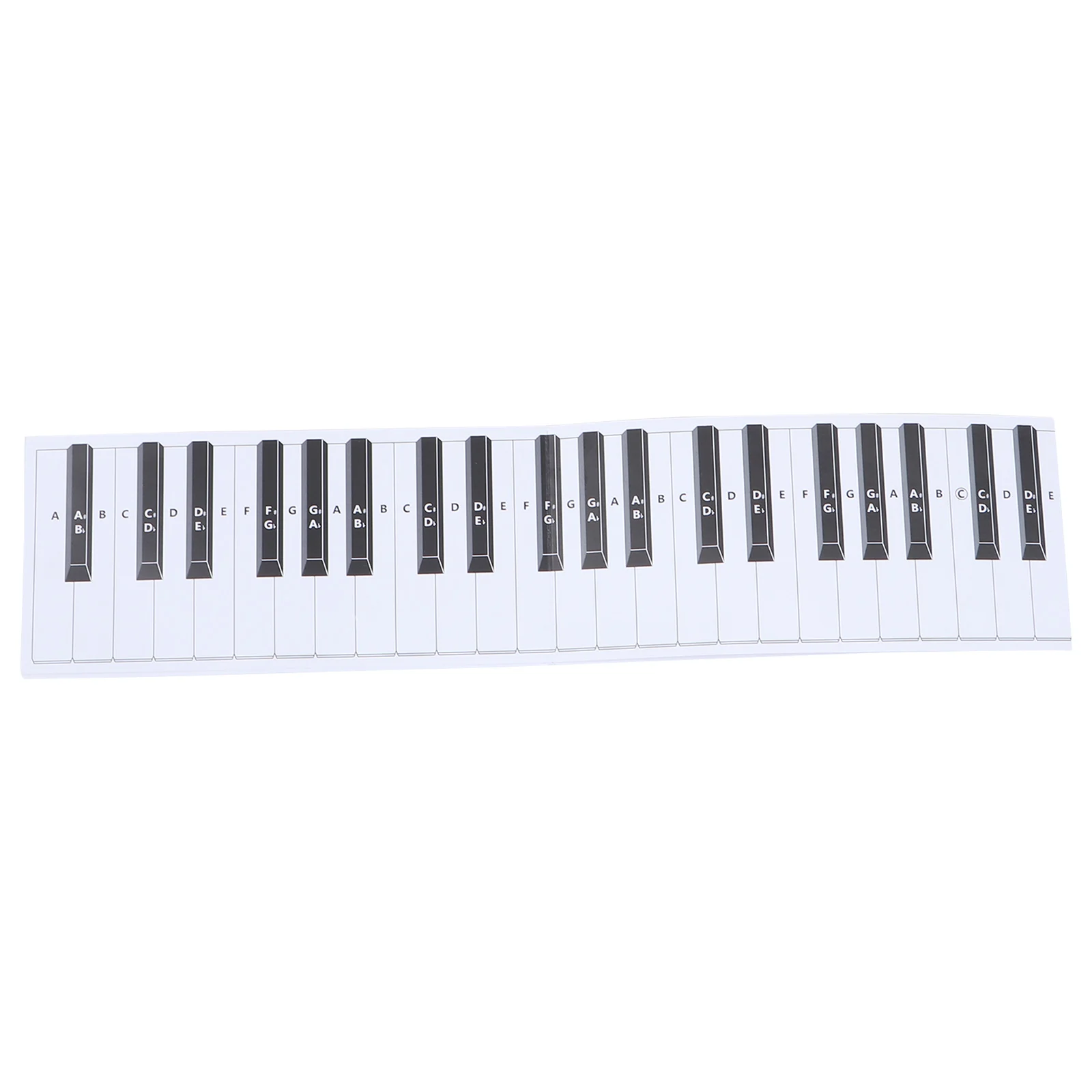 

88 Key Finger Simulation Paper Piano Keyboard Piano Keyboard Paper Aid Waterproof Dustproof Kids Teaching Practice Sheet