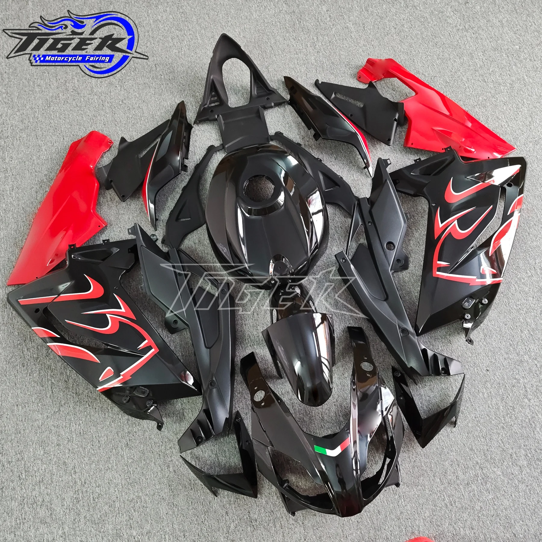 Motorcycle Fairings Kit Fit for Aprilia Rs125 2006 2007 2008 2009 2010 2011 Bodywork Set Abs Injection New Red Black
