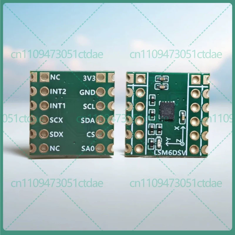 For LSM6DSV 6-Axis IMU Module Optional QMC6309 SPI IIC Compatible Smol SlimeVR Motion Tracking Breakout