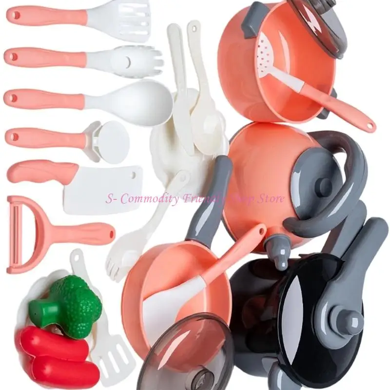 85AE ensemble jouets cuisine en plastique réaliste pour enfants 3 ans avec jeu rôle légumes Fruits