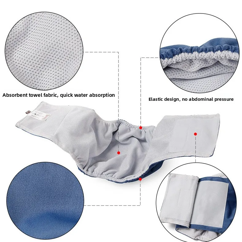 

Большие подгузники для собак hine Waable, дышащее нижнее белье Qui Dry для собак M, 5 шт., товары для домашних животных, удобные штаны для собак