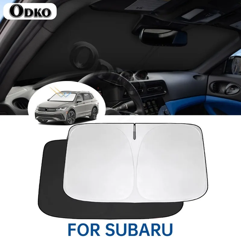 Pára-brisa pára-sol viseira do carro frente dobrável janela guarda-sol sombra capa para subaru forester impreza wrx ascenso outback legado