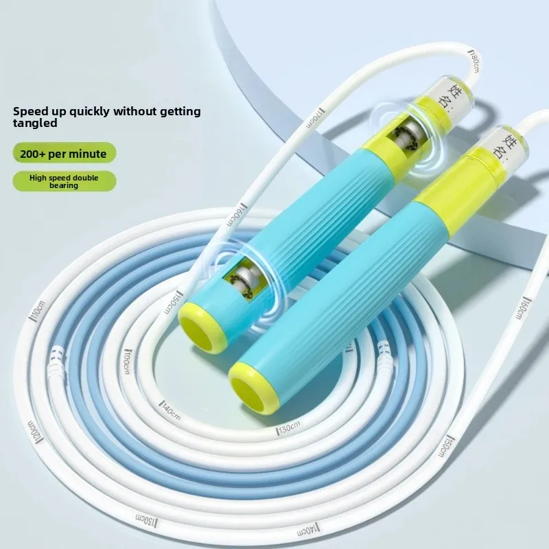 Beginner Friendly Segmented Racing Skipping Rope with Double Bearings, Knot-Free Anti-Tangle Jump Rope for Bodybuilding Training
