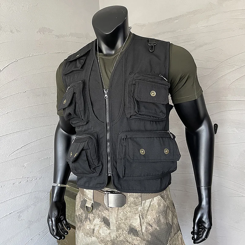 

Summer Vest Men's Multi-Functional Outdoor Fishing Casual Sports Cargo Photography Jacket