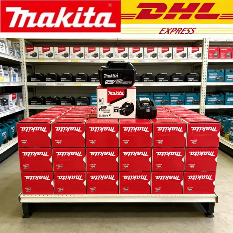 18V 6,0Ah Makita Akku Original Lithium-Ionen Wiederaufladbarer Akku 18V Ersatzakku Bl1860 Bl1850 Bl1860B Ddf487