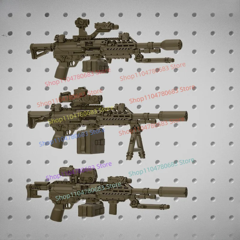 MOC New Minifigure Accessory Machine Gun Toy Building Block Collectible Ornament Holiday Gift