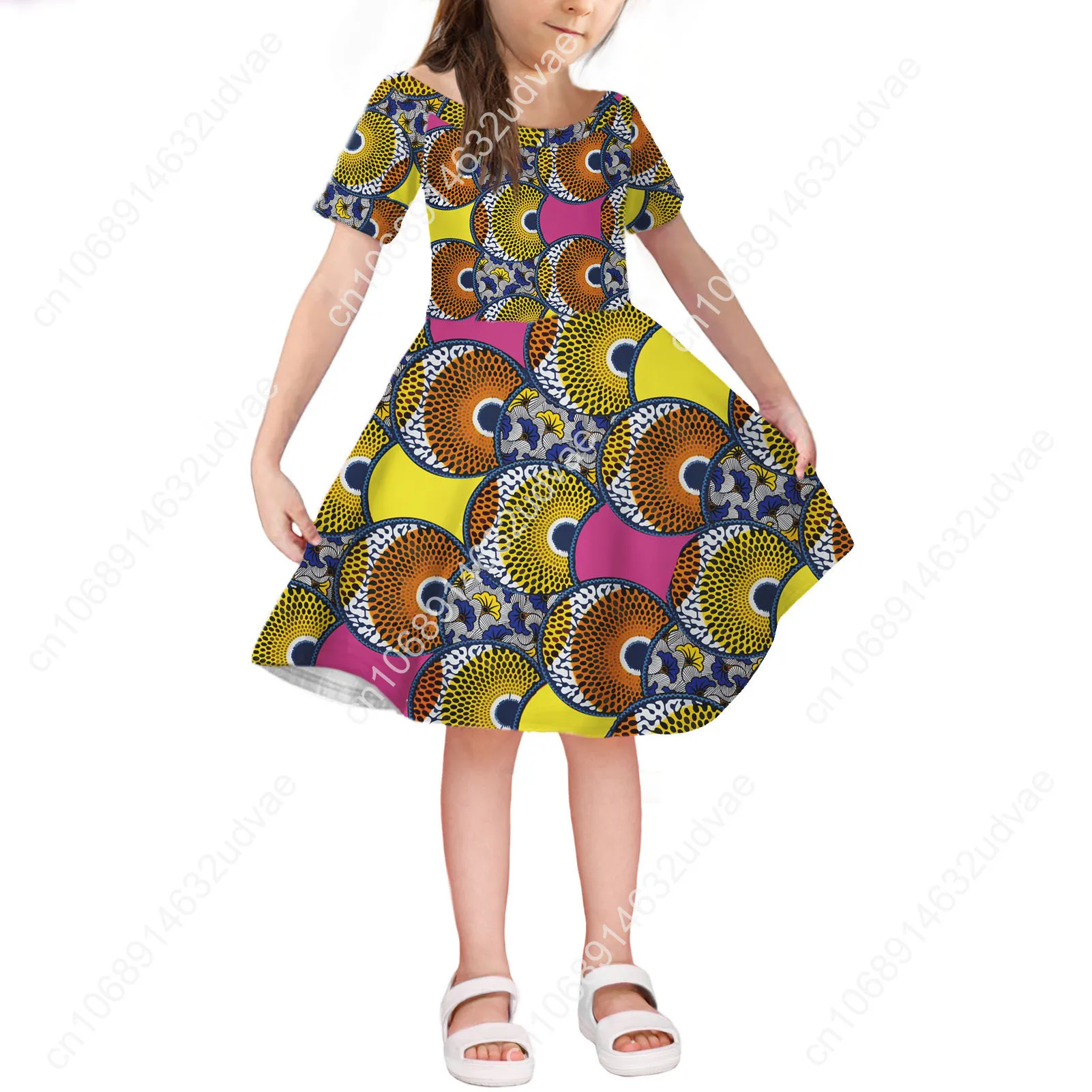 Custom Your Demand Sublimation Print Kid Children Clothes Girls' Dresses