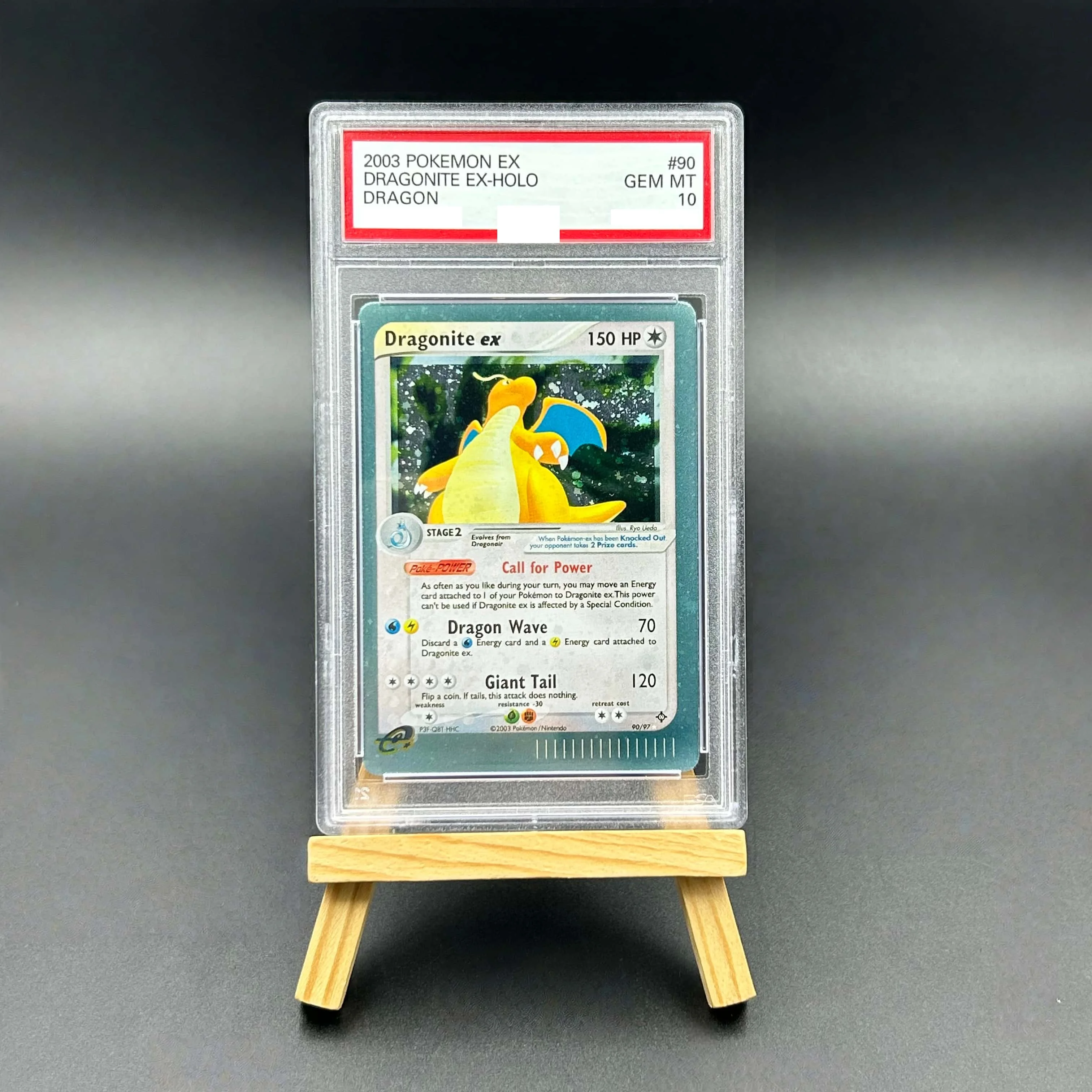 

2003 Pokemon EX Dragon Dragonite EX Holo Textured Card - Gem Mint 10 Collectible TCG