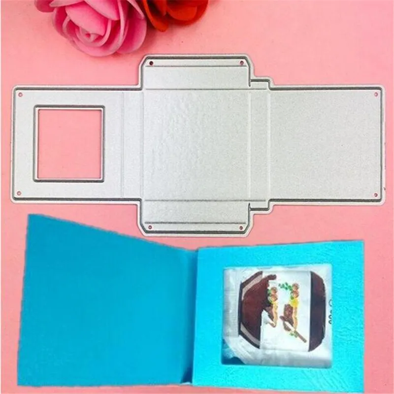 Box Metal Cutting Dies Mold Scrapbooking Decoration Paper Cards Craft Knife Mould Blade Punch Template Embossing Stencils 