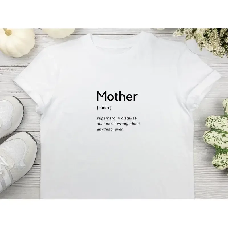 Mother Dictionary Definition T Shirt for mum in law Step Mothers day Funny quote prints