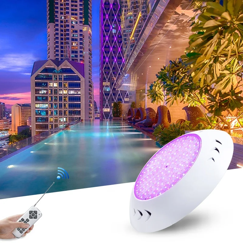 New Design Pool Light 12V Ac Color Changing Abs Resin Filled Ip68 Waterproof Rgb Underwater Swim Led Pool Lighting