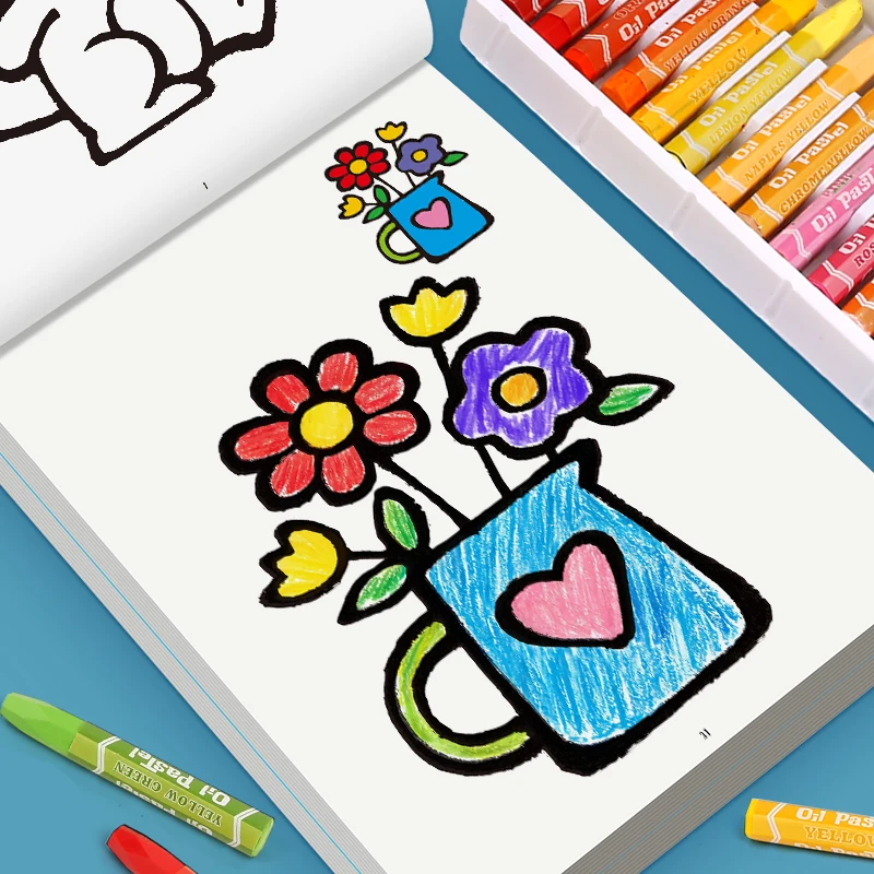 32 Cartoon Patterns Children's Coloring Book Interactive Drawing Activity Book 32 Pages of Fun Drawing Enlightenment Book