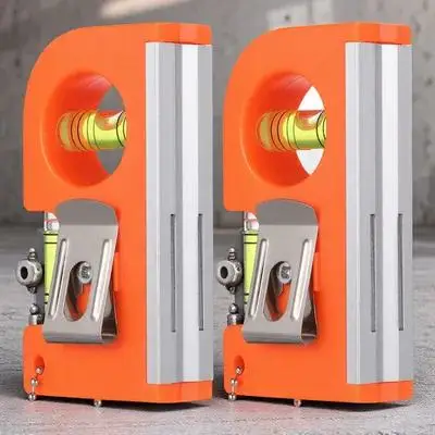 2pcs Horizontal Measuring Instrument Aluminum Alloy Mini Spirit Level Bubble Level for Home Industrial Use Durable Precision