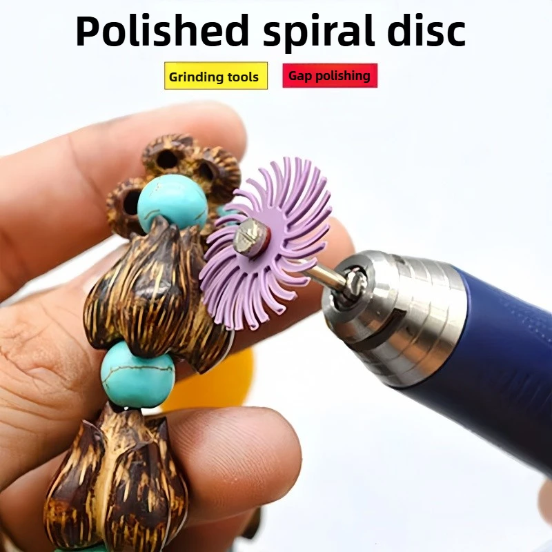 أداة تلميع القرص الحلزوني - ملحق تلميع مرآة نحت الخشب والمجوهرات لأدوات دريمل الدوارة #4